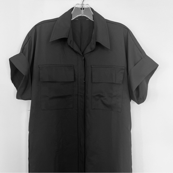 Commense Polo Pockets Tied Midi Dress Sz S Small - Picture 7 of 12